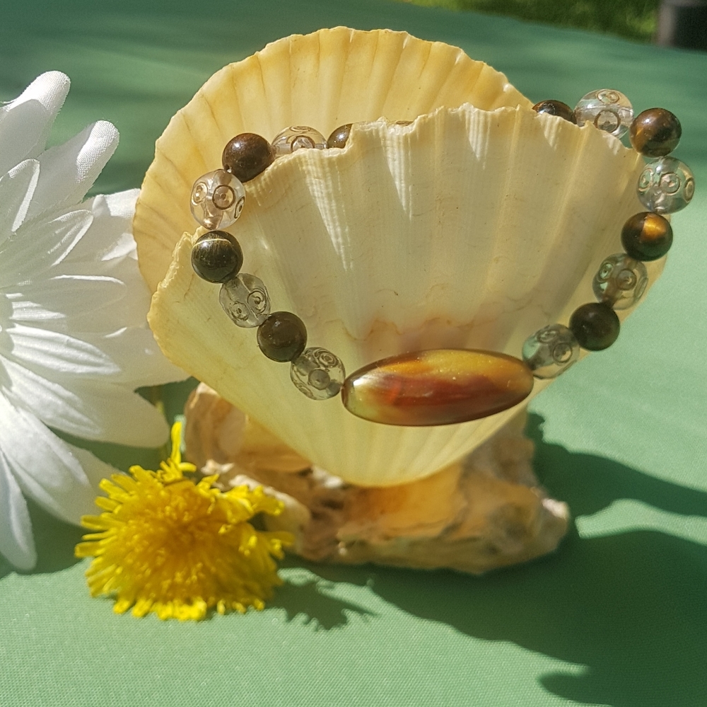 π― Tiger Eye Earth Rune Bracelet - Picture 5 of 10